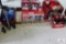 Assorted Coca-Cola collectible glasses, bottles, jukebox w/beers, toy wagon, Christmas ornaments