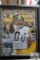 Steeler memorabilia, framed sports Illustrated jersey, watch