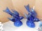 Molded glass bluebirds