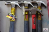 4 Hammers, 2 Stanley ratchets with assorted sockets