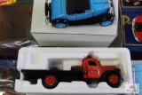 Diecast metal 1941 Chevy flatbed pickup and 1928 Chevy Roadster