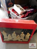 Porcelain nativity, Christmas bowls & decorations