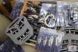 2 Kobalt t-handled Allen wrenches, two 3-piece Kobalt crescent wrenches, one 13-piece metric ball