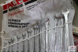 1 Lot Ace Hardware 12-piece wrench set, three 71