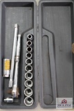 Ratchet socket set, hammers, Craftsman belt sander & level