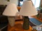 End table, coffee table & lamps