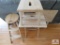 Folding step stool, 2 folding tables & stool