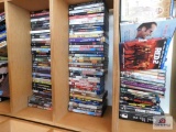 Bookshelf and contents - DVDs & books