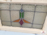 Antique leaded stained glass