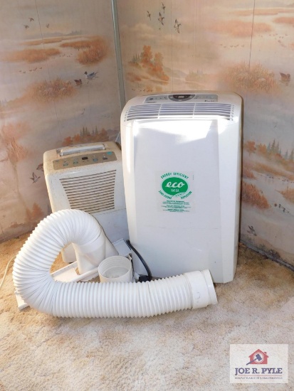 Pinguino air conditioner and GE humidifier