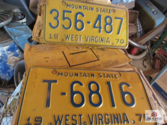 Lot Of Vintage License Plates