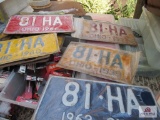 Vintage License Plates