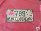 1962 License Plate