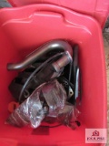 2 Red Totes W Car Parts