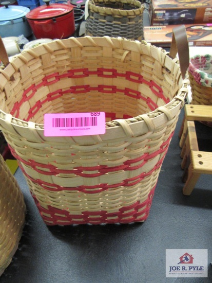 Wooden Hand Woven Basket