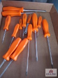 Snap On Orange Handle Screwdrivers