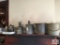 Lot of galvanized: watering cans, milk pails, etc.