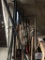 Lot of hand tools: Rakes, post hole digger, etc.