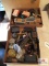 Two tray lots of misc.: match safe, door knobs, store counter bells, etc.