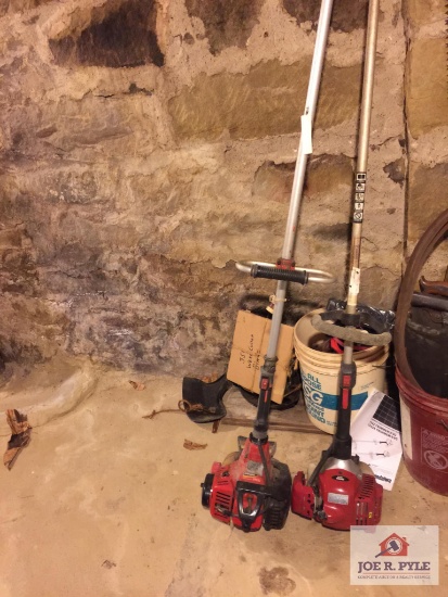Two Shindaiwa weed eaters