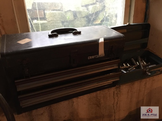 Two Craftsman tool boxes and contents