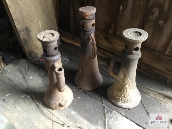 Three Railroad jacks