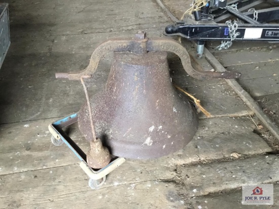 Cast iron bell, No 2 Eagle Bell Co Lebanon, PA with clapper, no cradle