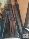 Lot of wood parts, table leaf, etc.