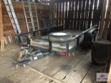2004 International Model U6x14 Tandem axle flatbed trailer