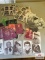 Lot vintage lobby hand out cards: Bonanza stars, Chuck Conners, James Arness, Harold Lloyd, etc.