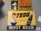 Two (2) Ted's Root beer baseball theme metal signs reproductions