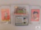 1958-1962 Mickey Mantle assortment: 1658 Topps all star, 1959 Topps #461, 1961 Topps Map, 1962 Post