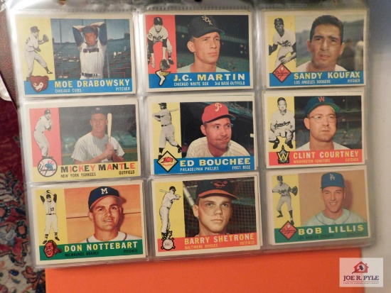 1960 Topps BB partial set (missing 15) most stars intact