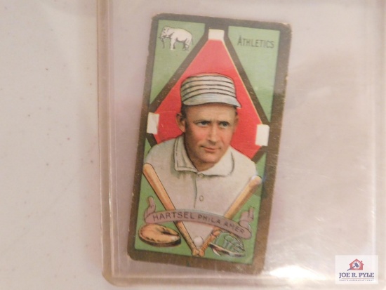 7 Assorted Tobacco cards Mostly T205: 1 Hassan, 5 Honest, 1 Sweet Caporal