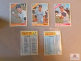1966 Topps BB 25 different semi-high numbers: 6th & 7th checklists, Bailey, Wilhelm, Richardson,