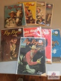 Lot of nine (9) 1940-50's 10 cent Roy Rogers and Gabby Hayes comic books average condition with wear