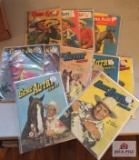 Lot of twelve (12) 1940-50's Gene Autry 10 cent comic books average condition with wear