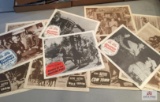 Lot of fourteen (14) Gene Autry movie lobby cards: Loaded Pistols, Mule Train, Riders in the Sky,