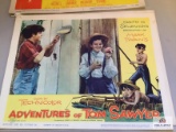 Lot vintage movie lobby cards: Adventure of Tom Sawyer and Rock-A-Bye-Baby Jerry Lewis in color