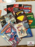 Lot Superman theme items: new comic books, etc.