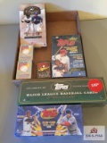 Lot mixed years BB cards sealed: Donruss 2001 classics, Topps 2000, Topps 2002, Pacific Nolay Ryan,