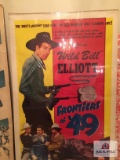 Vintage movie poster Frontiers of '49 Wild Bill Elliott