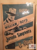 Vintage movie poster Jornada Sangrienta William Boyd