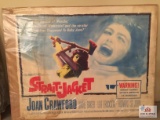 Vintage lobby sign Strait-Jacket Joan Crawford