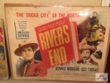 Vintage lobby sign Rivers End Dennis Morgan George Tobias