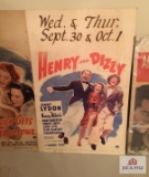 Vintage movie poster: Henry and Dizzy Jimmy Lyndon