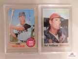 1968-72 Topps BB star lot: 1968 Ted Williams, 1970 Topps Ted Williams, Stargell, Aaron,1972 Topps