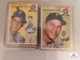 1954 Topps BB 40 card lot: Mays, Haddix, Gilliam, Groat, Hodge, Obrien, Law, etc.