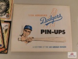 1963 Los Angeles Dodgers pin-ups set unopened and 1976 Linnett Superstars Dodger team set, 1994