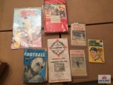 Lot 1st Issue Mickey Mantle comic book, Sports Oddities tablet, 1940's Baseball Hi-Lites cards, 1976